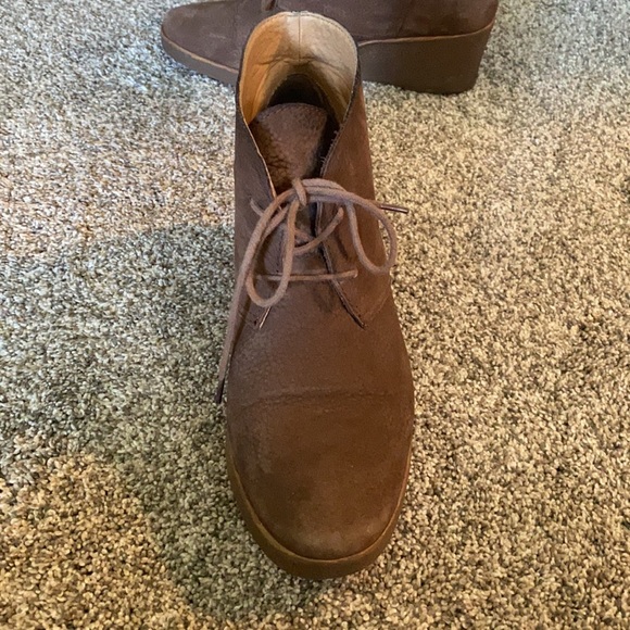 Lucky Brand Wedge Brown Booties - Picture 4 of 6